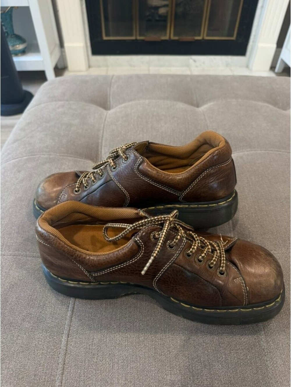 Dr Martens Brown Leather Oxford Shoes UK 10 US 11 Mens Lace